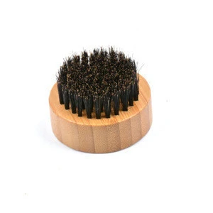 Amazon hot selling bamboo round shaving beard brush