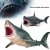 Import Animal Model Early Childhood Education Toys Simulate Marine Life Giant Tooth Shark Piranha Cartoon Plastic Model Toy from China