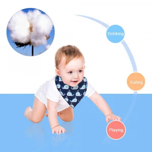 Aoyatex Cotton Baby Bib Bandana Waterproof Comfortable Disposable Bibs Pacifier Baby Bibs