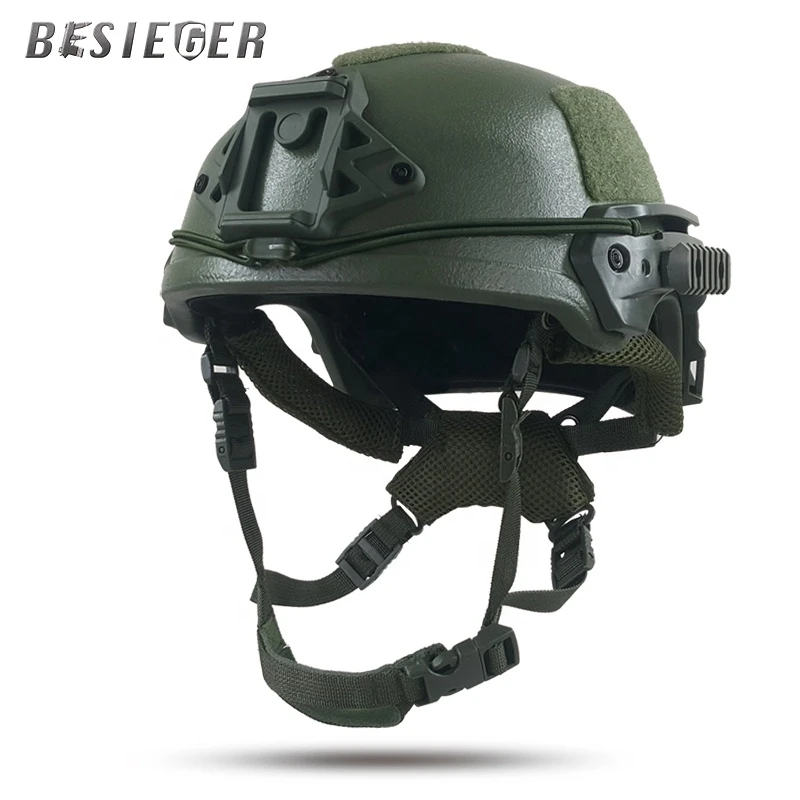 Arc structure light bulletproof helmet, 9mm.44 MAG bulletproof helmet, BOA adjustable suspension military and police helmet