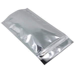 Aspire Clear Silver Stand Up Pouch with Zipper - FDA Compliant Mylar Zip Lock Packaging bag Accept Logo Printing