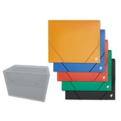 Assorted Opaque colored plastic folder with rubber bands plastic document file bag plastic file bag pocket file folder