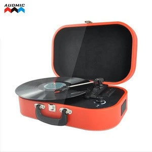 Audmic  33 45 78rpm Vintage turntable record player with bluetooth