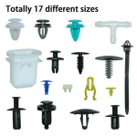 Auto Clip Fastener 730PCS 17 sizes Rivet  Plastic Fasteners  Clips Auto Fasteners Screw Kit Set tool Universal for  Mazda Toyota