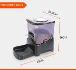 Automatic Pet Feeder Programmable Timer Food Station Dispenser Container for Dog Cat Animal with Electronic Large Small Meal Por