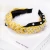Import Autumn And Winter Fashion Girls Pearl Crystal Headbands Knot Fabric Wide Head Hairband from China