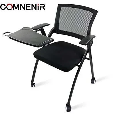 Available Foldable Training Chair with Writing Table Mesh Office Furniture