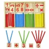 Baby Education Toys Wooden Counting Sticks Toys Montessori Mathematical Baby Gift Wooden Box