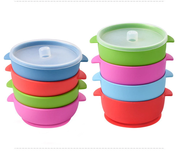 Baby Silicone Suction Cup Bowl Baby Non-slip Feeding Tableware Childrens Eating Training Bowl