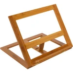 Bamboo cookbook holder book magazine rack