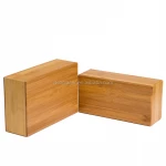 Bamboo Yoga Blocks/EVA Yoga Block/Cork Wood Yoga Brick Soft High Density Yoga Block Props Foam Brick Stretching Aid Gym Pilates