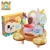 Import Belt portable storage kitchen play set tableware toy cooking set with music lights from China