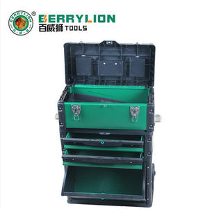 Berrylion Plastic Trolley Compartment Tool Box WaterProof Tool Box