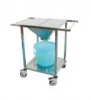 Best selling ABS plastic hospital anesthesia trolley with 5 drawers