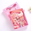 Best Selling Fancy Elegant Butterfly Bow Hairbands Clips Girl Accessories Set With Cute Gift Box