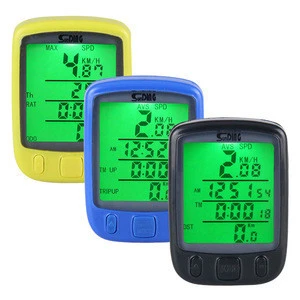 Bicycle Speedometer Wireless Computer Water Proof Odometer LCD Screen Backlight Auto Clear Sunding