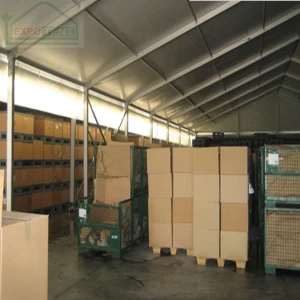 Big temporary warehouse storage for medical supplies