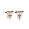 BIO ENERGY Fashion Stainless Steel Rose Gold Star Shape Earrings