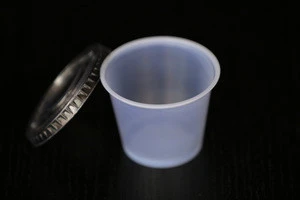 Biodegradable disposable small plastic sauce container PLA cups