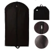 Black Dustproof Hanger Coat Cover Storage Garment Suit Clothes Bag