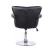 Import Black full back swivel haircut salon barber chair with pump, salon furniture, commercial furniture from China