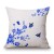 Import Blue and white porcelain art cotton and linen pillowcase car sofa pillow cushion headrest pillow from China