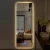 Import Bluetooth Demist Mirror Beveled Frameless Glass Behind Battery Led Light Bathroom Batteries Powered Lighted Vanity Mirror from China