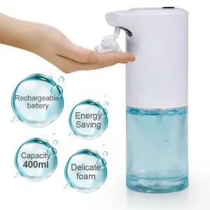 Bottle Electronic Bathroom Accessories Hot Selling Sensor Liquid Soap Dispenser Automatic Hand Sanitizer Dispenser 400ml