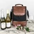 Import BSCI Factory Insulated 2 Bottles Wine Cooler Bag PU Leather Wine Carrier Tote Bag Wine Purse With Adjust Shoulder Strap from China