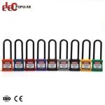 Bulk Buying High Quality Steel Long Shackle Insulation Safety Padlock
