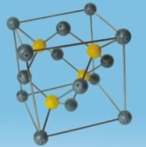 Calcium fluoride Moleculare structure model