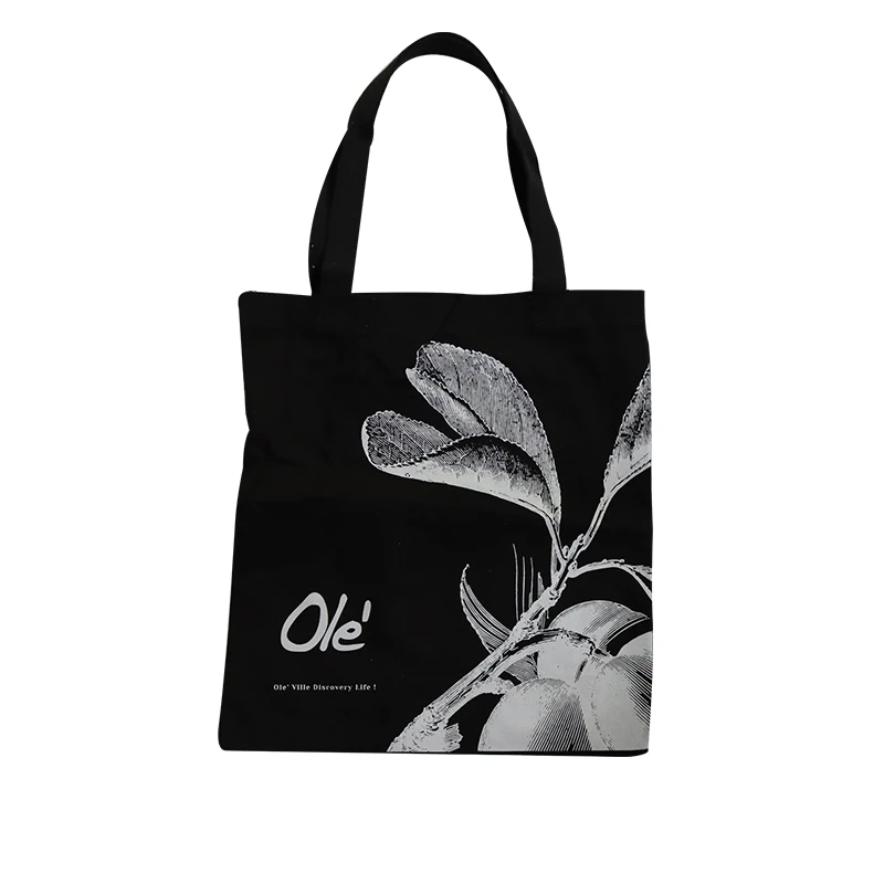 Canvas makeup bag custom printed logo canvas bag custom eco-friendly shopping cotton tote bag
