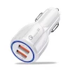 car charger fast charger qc3.0 dual usb car charger with packaging