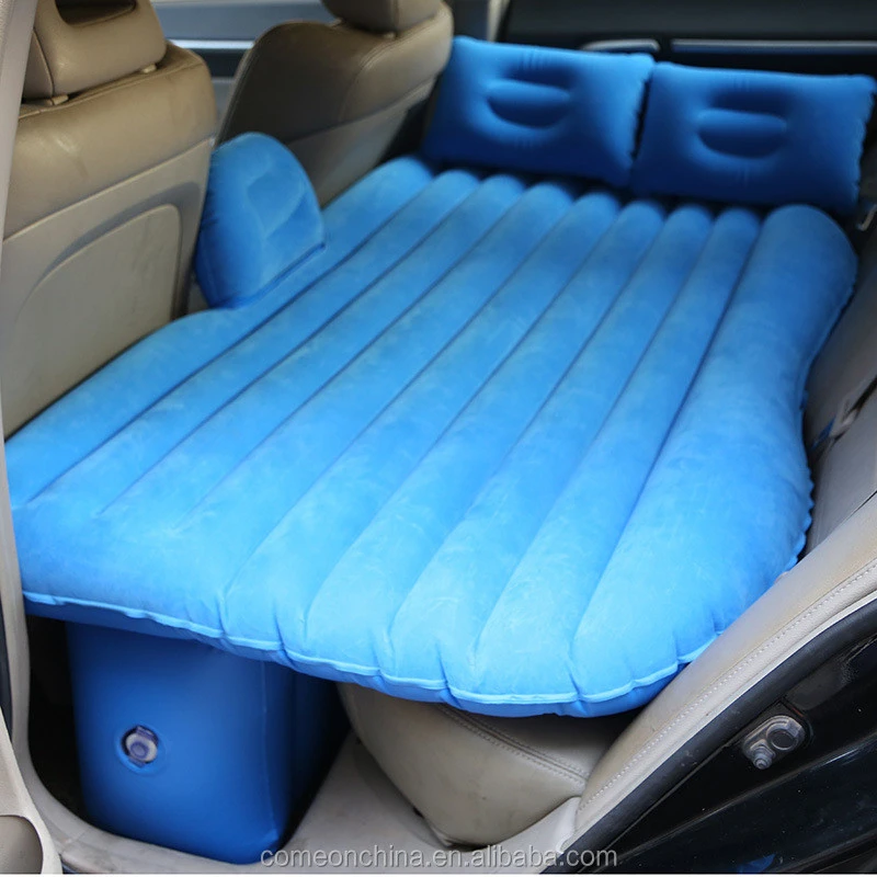 Car Inflatable Bed Portable Camping Air Mattress with 2 Air Pillows Universal