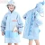 Import Cartoon Shark  Style  Kids Raincoat For Children Rain Coat Rainwear Student Poncho with Night line reflective strip from China