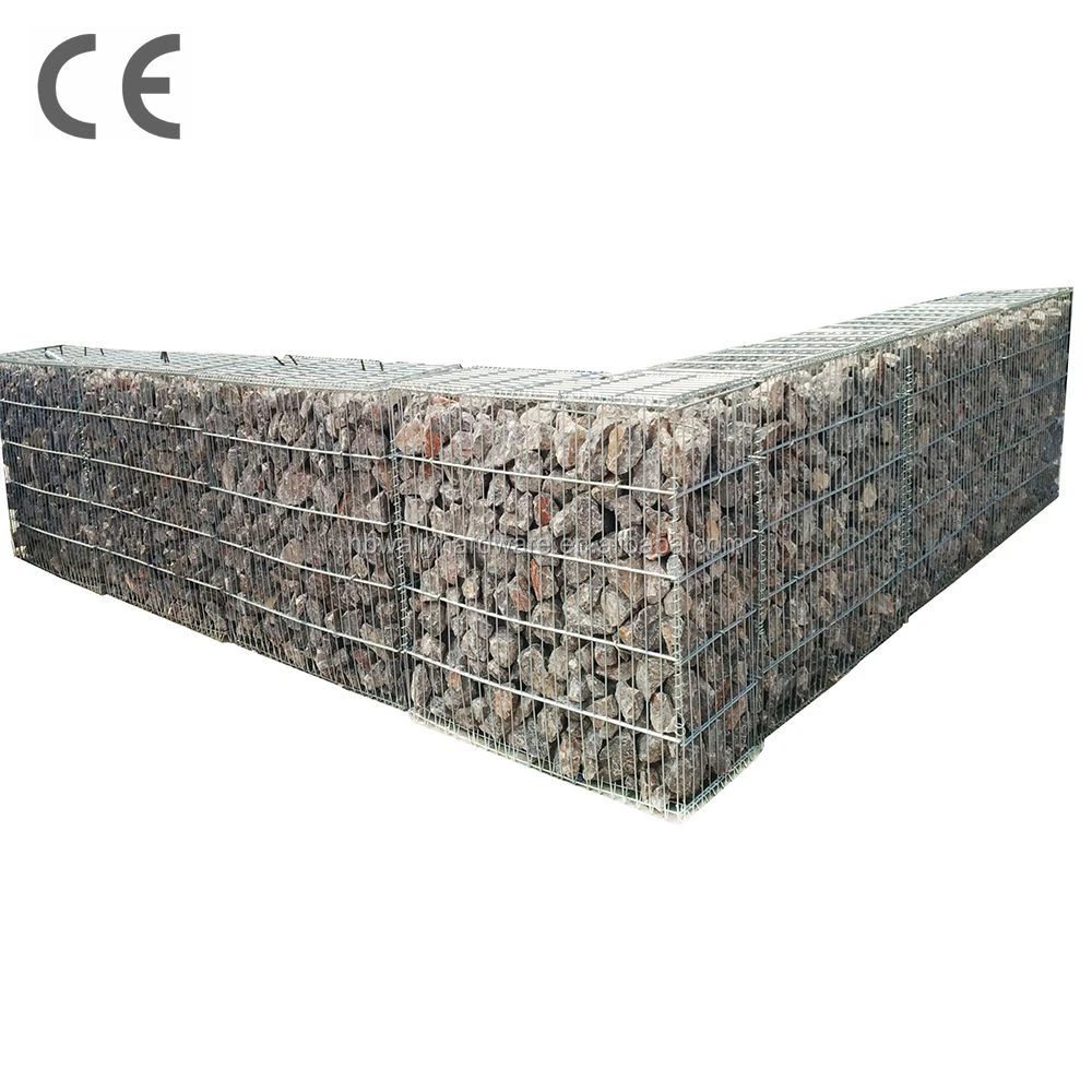 CE certificate factory low price wholesales 1x1x1m welded galvanized gabion basket stone pitching