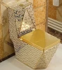 Ceramic sanitary ware commode bathroom water closet gold king toilet