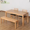 Cheap custom oak wood dinning room furniture table and chairs set