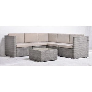 Cheap outdoor patio furniture set rattan corner sofa