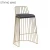 Import Cheap price factory industrial metal gold bar stool high bar wire chair for bar table from China