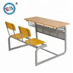 Cheap school desk and chair college school furniture set student study table chair wholesale
