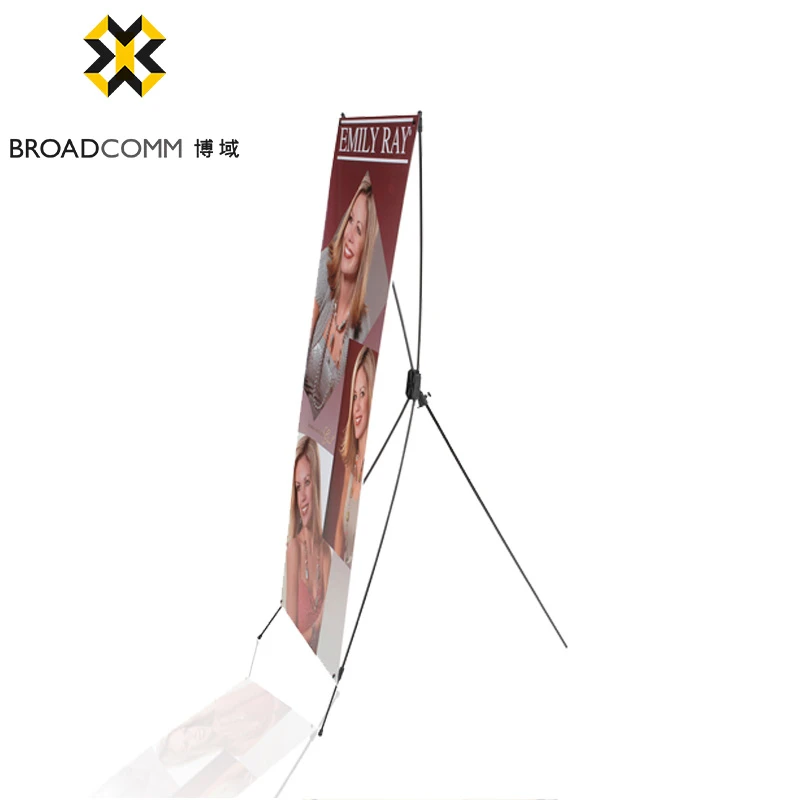Cheap White Plastic And Glassfiber Material 60*160cm Outdoor/Indoor Advertising X Banner Stands X Trade Show Display
