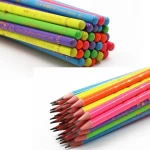 Cheap Wholesale Recycle Newspaper Pencil Bulk for Students Black Body OEM  Logo Lead School Packaging Office