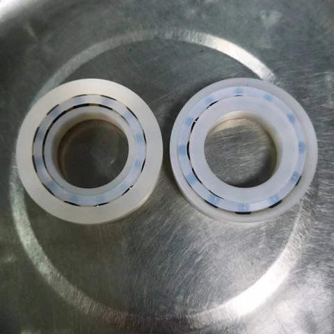 chemical corrosion resistant polyvinylidene difluoride pvdf 7900 7000 2rs plastic angular contact ball bearing