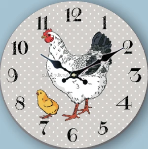 Chicken rural cheap digital wall clock