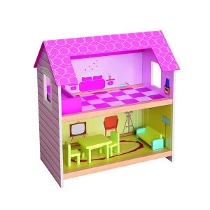 Child Pretend Wooden pretty beauty Doll House miniature furniture Toy for sale With Furnitures