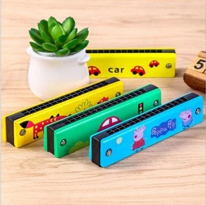Childrens wooden painting can play harmonica kindergarten wood parent-child strange puzzle early education toys under 15 years