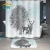 Import China custom suppliers digital printed polyester hotel shower curtain from China