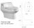 Import China luxury sanitary ware ceramic floor mounted one piece toilet dual flush toilet from China
