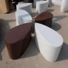 China OEM shopping mall fiberglass bench FRP outdoor bench &amp; garden furniture